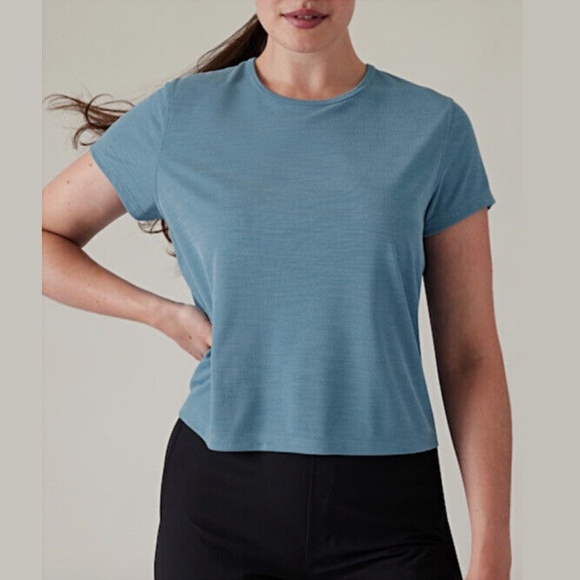 NWT Athlete Sandwash Modal Tee, Blue - Picture 1 of 6